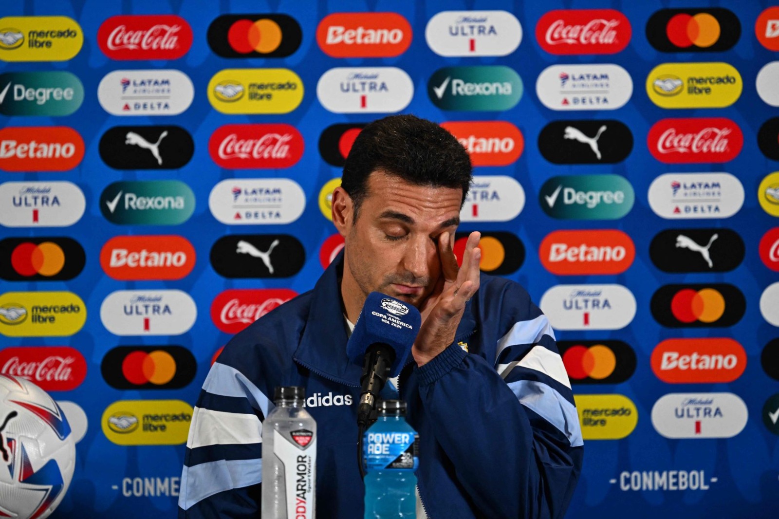 Scaloni, en la conferencia previa a la final de la Copa América.