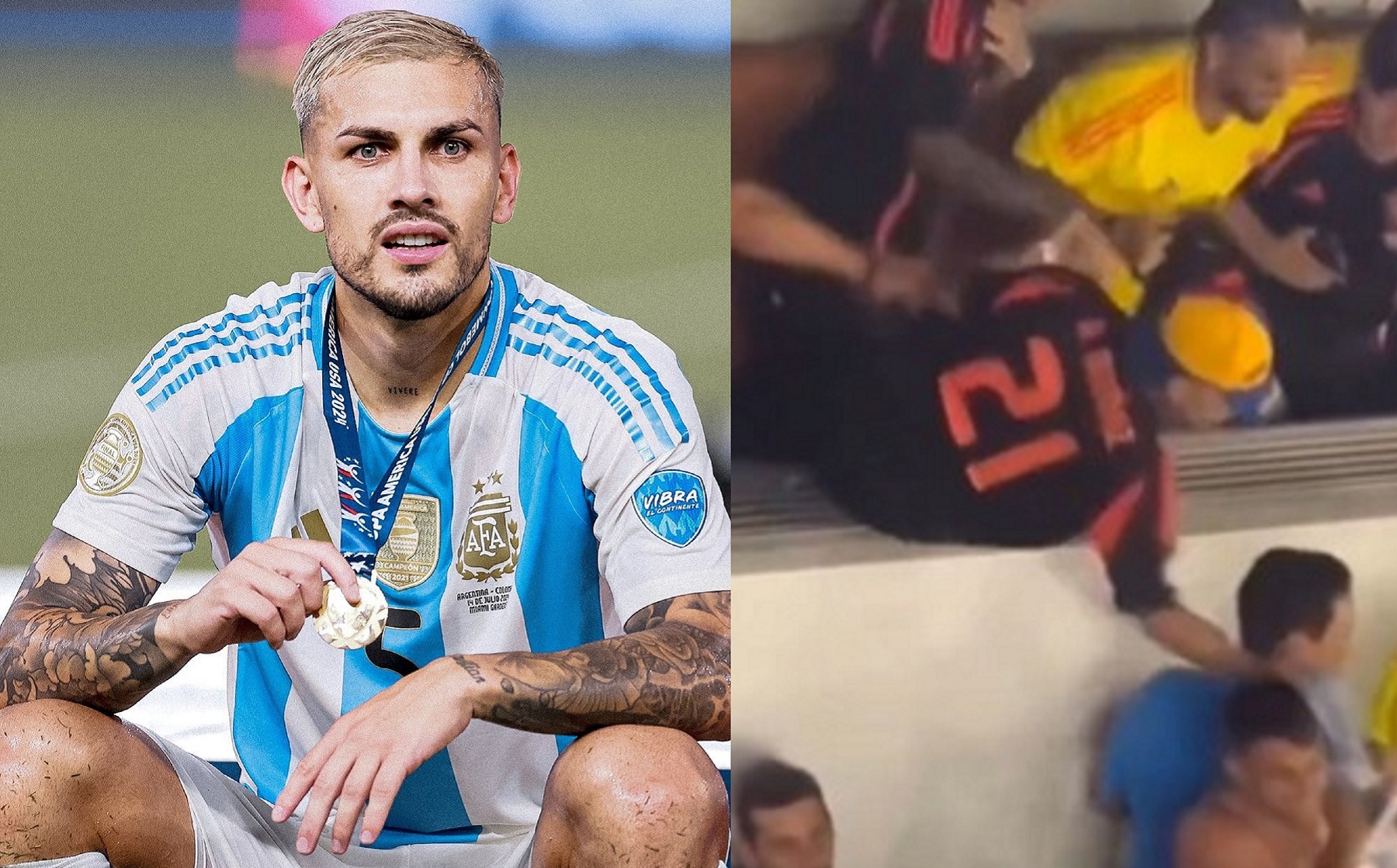 Leandro Paredes apuntó contra un amigo de Maluma.