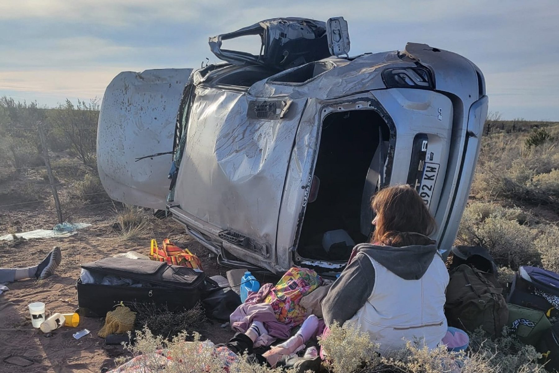 Vuelco en la Ruta 151, entre Catriel y Cinco Saltos