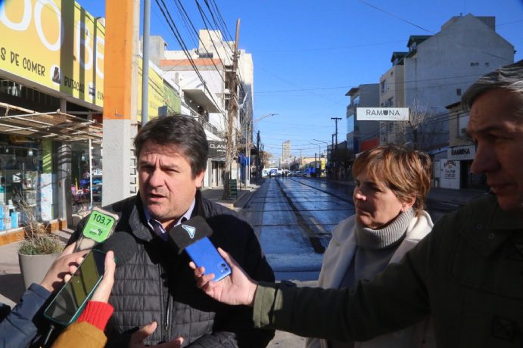 Repavimentación calle Perito Moreno. Crédito municipalidad de Neuquén.