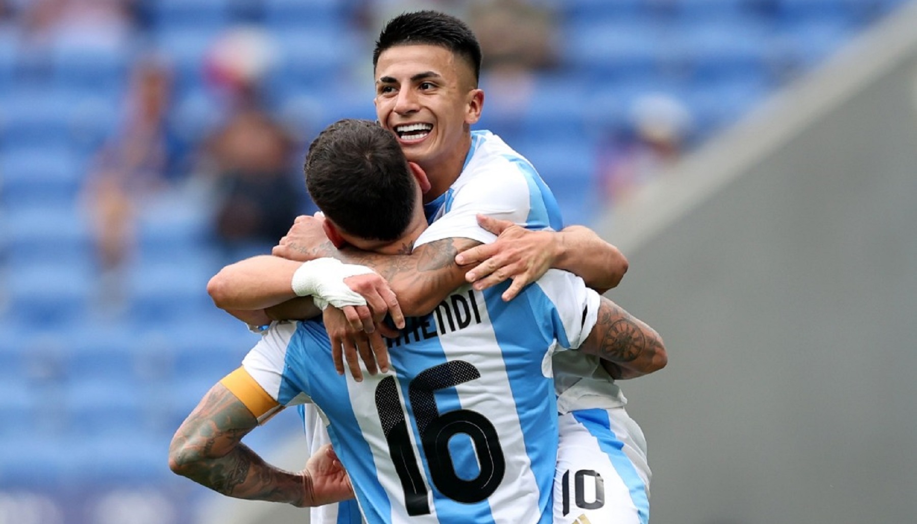 Argentina le ganó 2-0 a Ucrania en los Juegos Olímpicos.