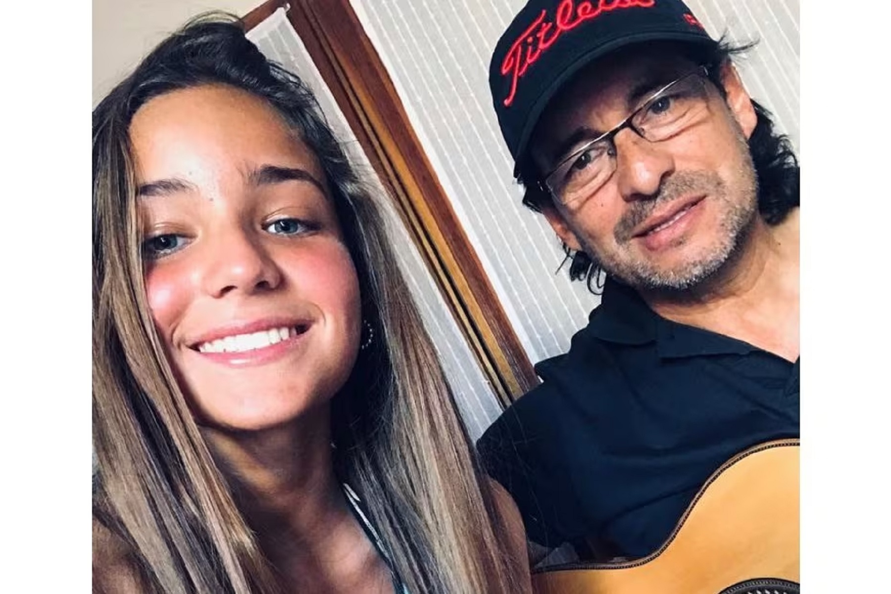 Catalina y su padre. 