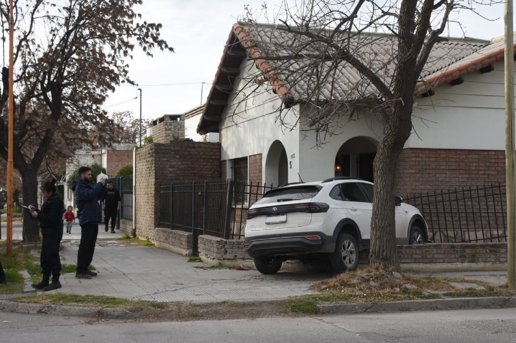 El accidente ocurrió esta tarde. Foto Andrés Maripe