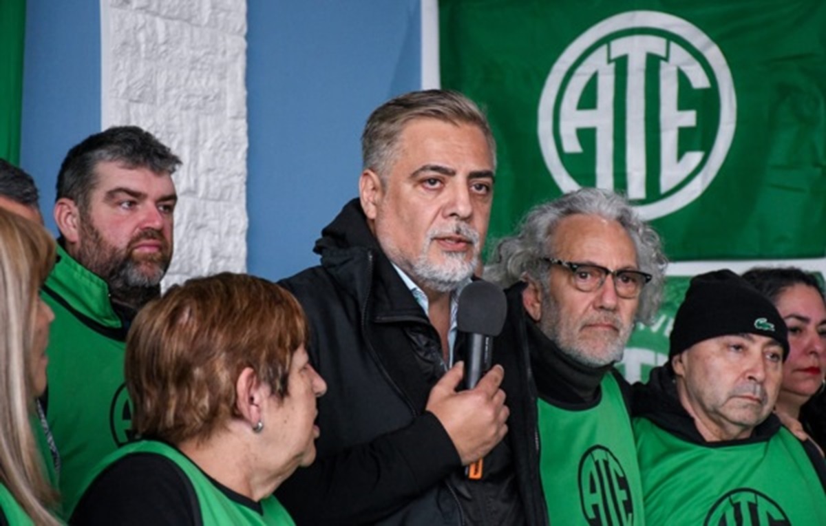 Félix Guillermo Quiroga, secretario general de ATE Chubut.