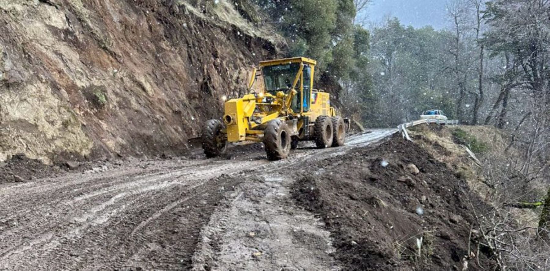 Termianron los trabajos en el camino a Quila Quina. Foto: Neuquén Informa. 