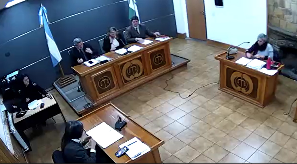 La audiencia del juicio abreviado se hizo el jueves en Bariloche. (captura de video)