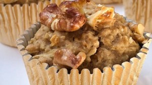 Simples: muffins de manzana con harina integral y avena