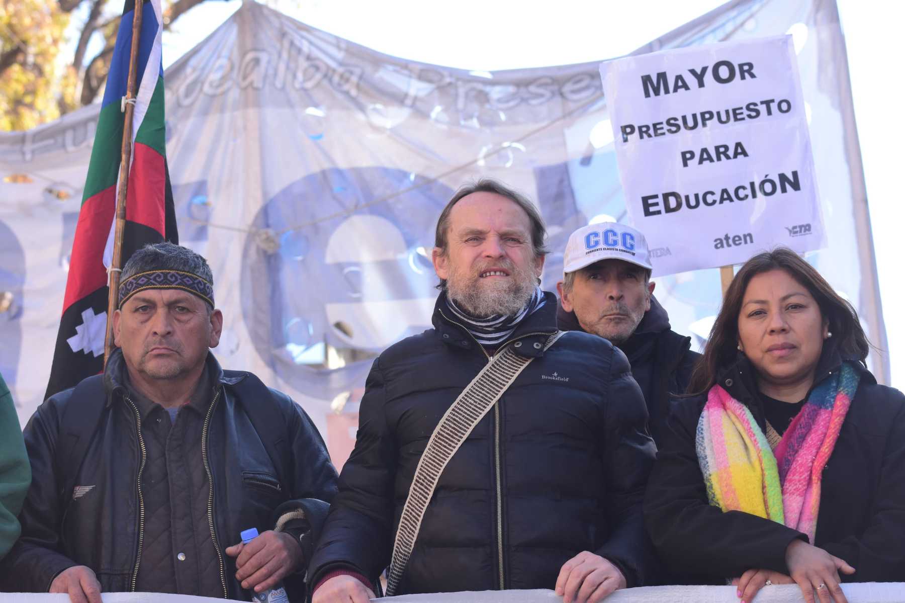 El secretario general del gremio se refirió al allanamiento que se le realizó al psicológo de Andacollo. Foto Cecilia Maletti.