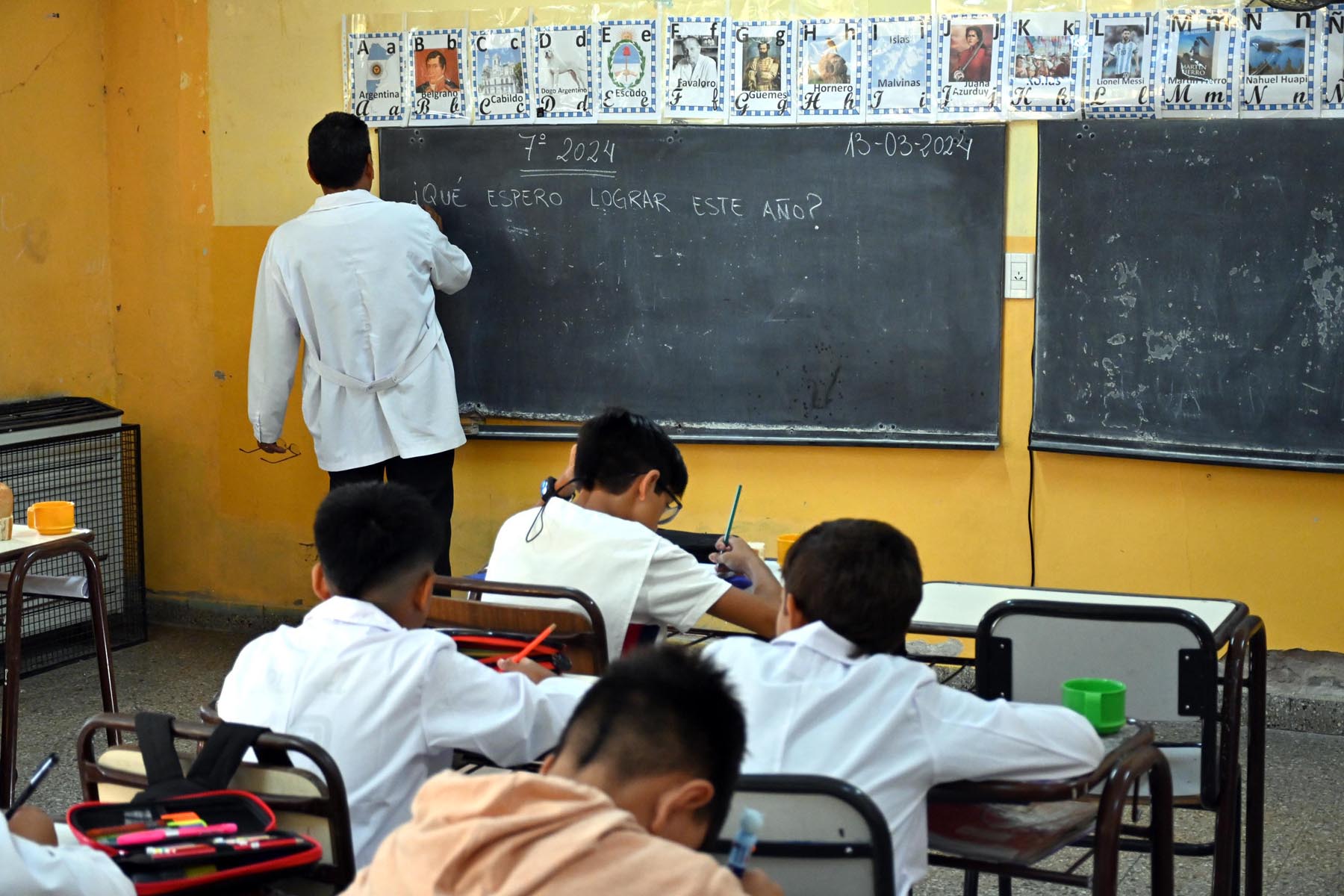 Dos de cada tres docentes tendrán descuentos en los próximos haberes por las inasistencias de los paros de junio. Foto: Marcelo Ochoa