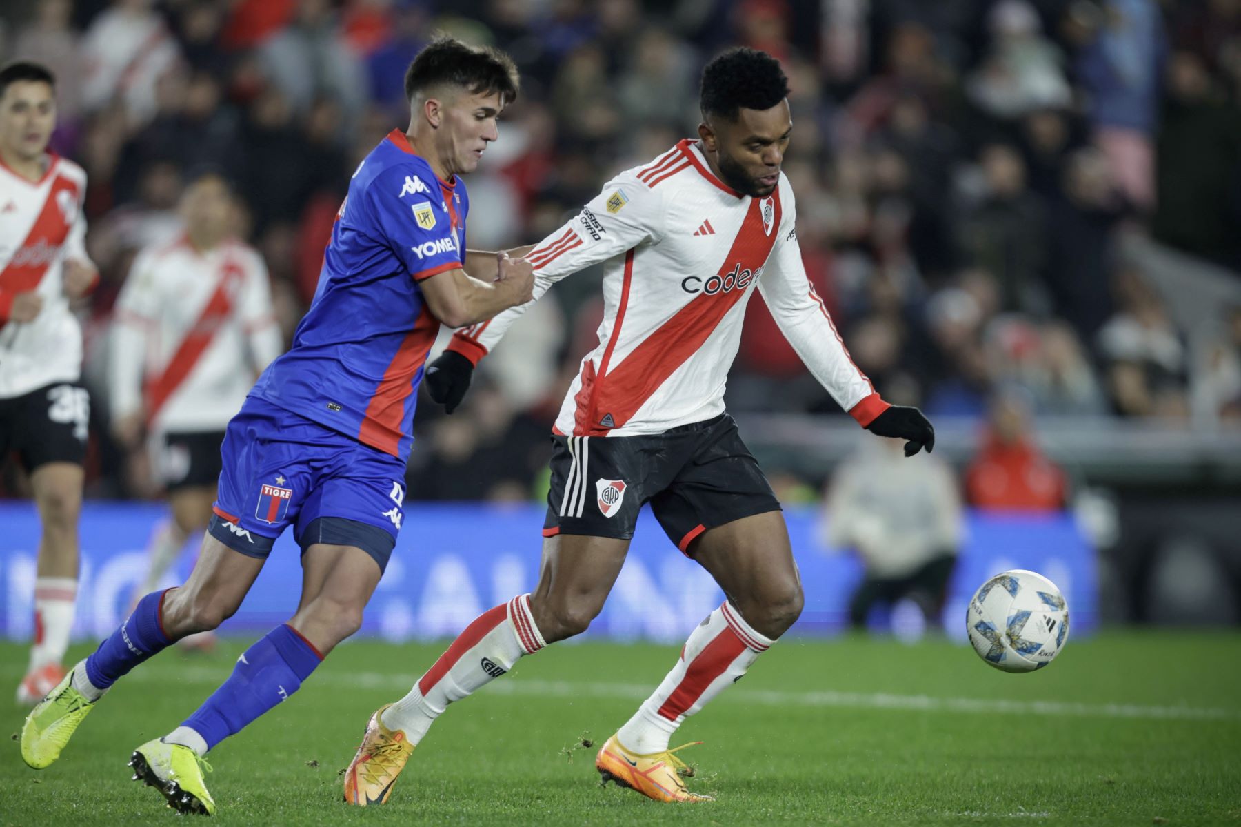 River puede perder un jugador clave para la llave con Talleres: Miguel Borja está desgarrado. (Archivo FBaires)