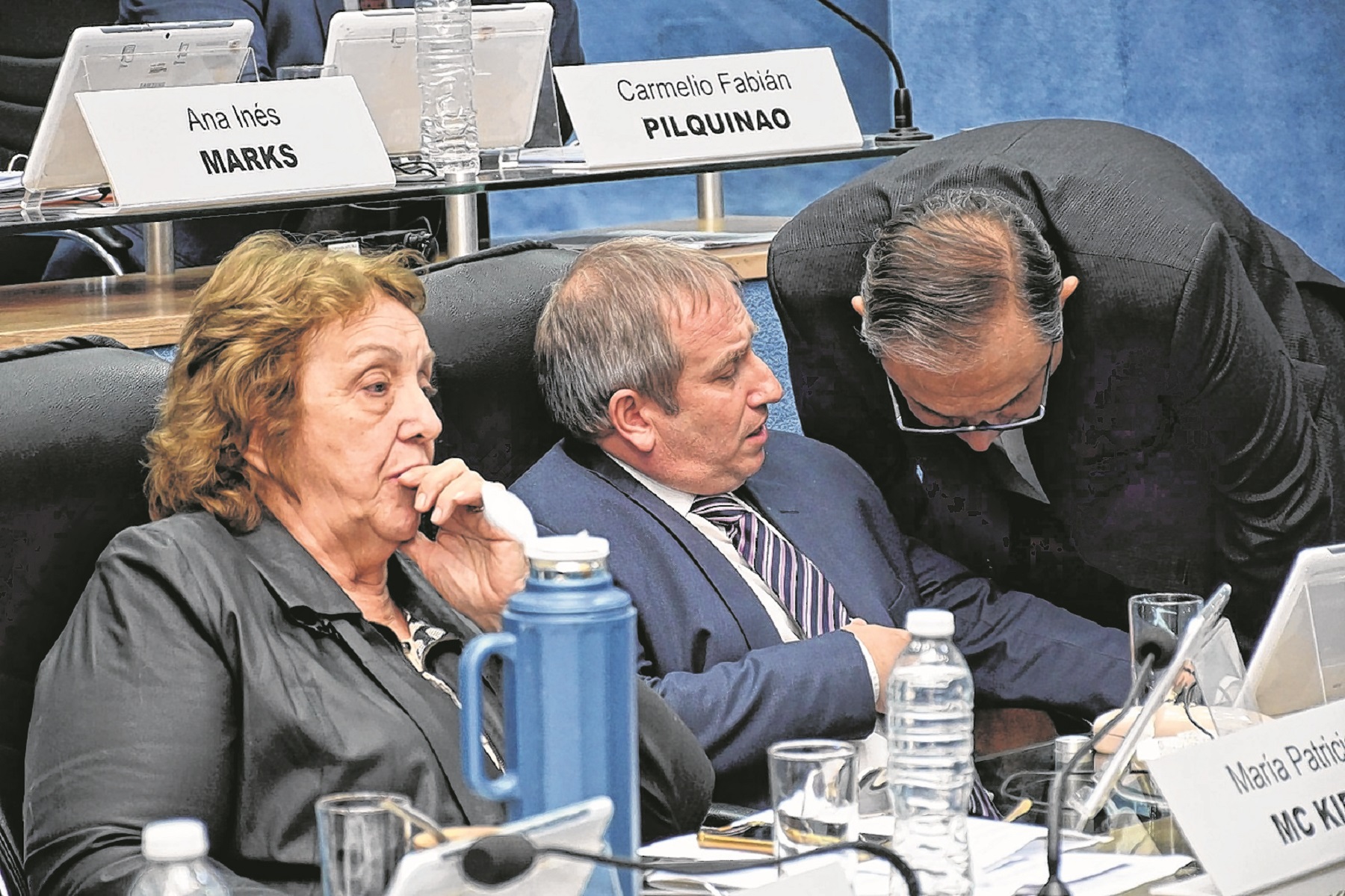 Mc Kidd, Ibarrolaza y Domínguez buscan su lugar en la Legislatura. Foto: Marcelo Ochoa. 