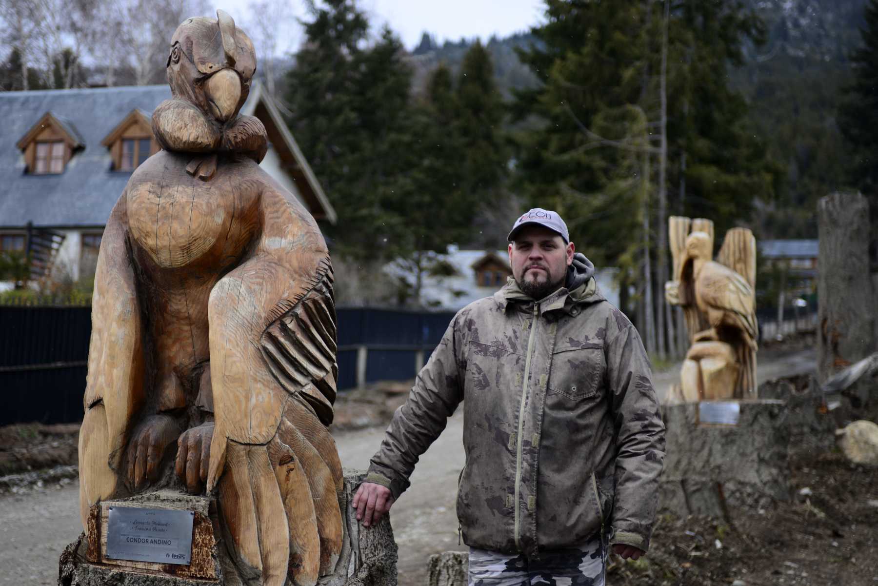 Leonardo Molinari se prepara para la Fiesta de la Nieve. Foto: Alfredo Leiva. 