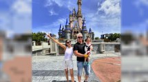 Imagen de Barby Franco junto a Burlando en Disney: “Un mundo ideal”