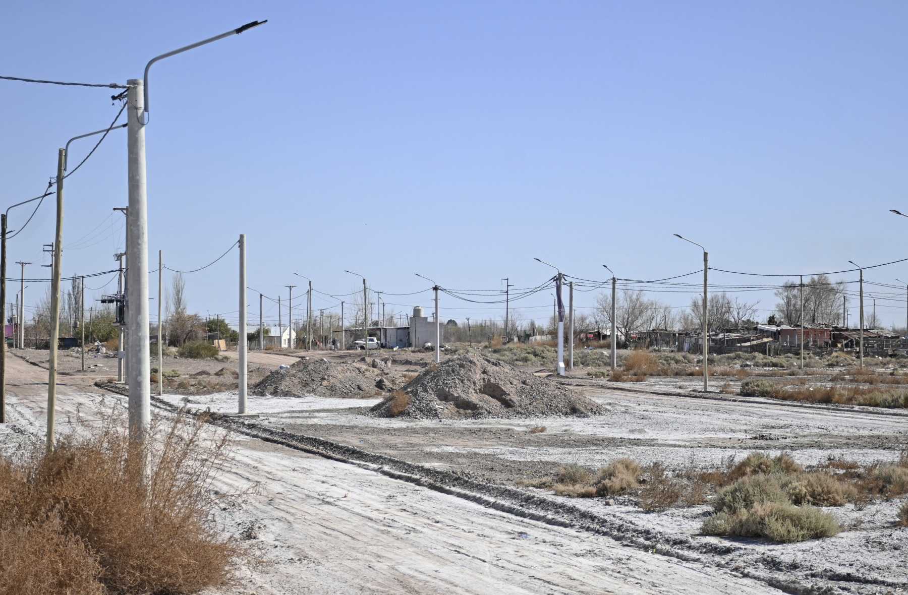 En lotes con infraestructura de Suelo Urbano construirán las 31 viviendas para las familias que se reubicarán del barrio Mariano Moreno. Foto: Florencia Salto