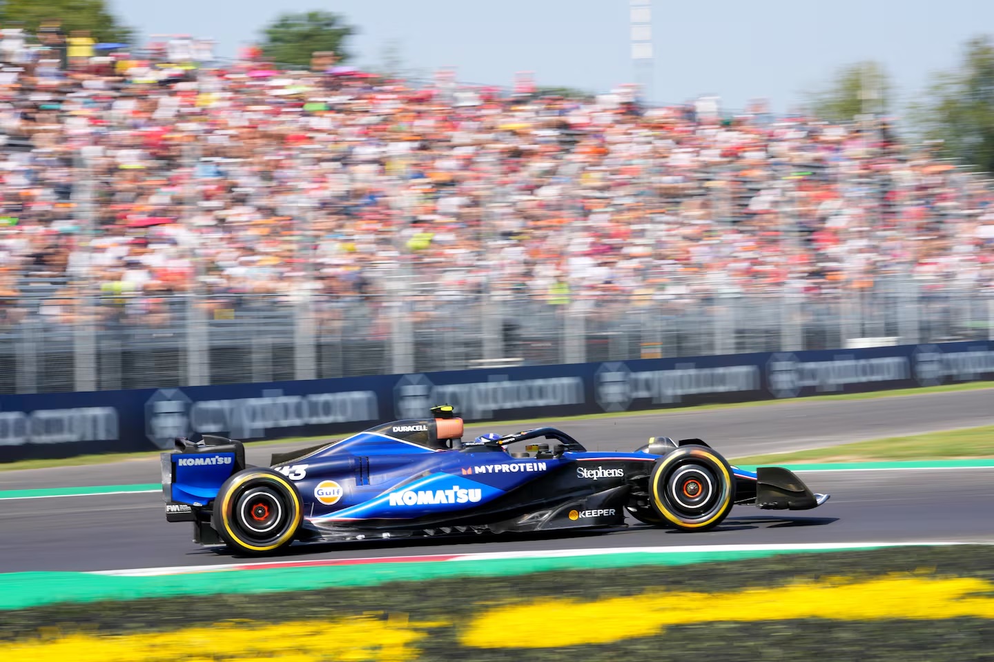 Franco Colapinto quedó en la 17° posición tras las primeras pruebas en Monza.