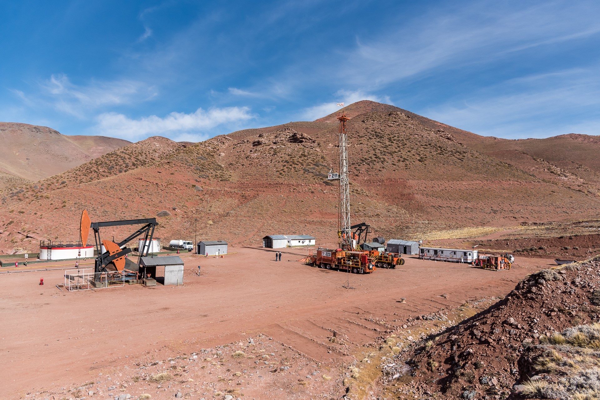 Mendoza reactivó el área petrolera más alta del país. Foto: gentileza. 