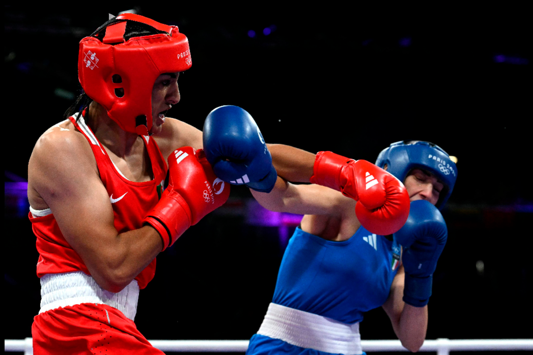 Polémica en una pelea de boxeo femenino de los Juegos Olímpicos. Foto AFP Mohd Rasfan.