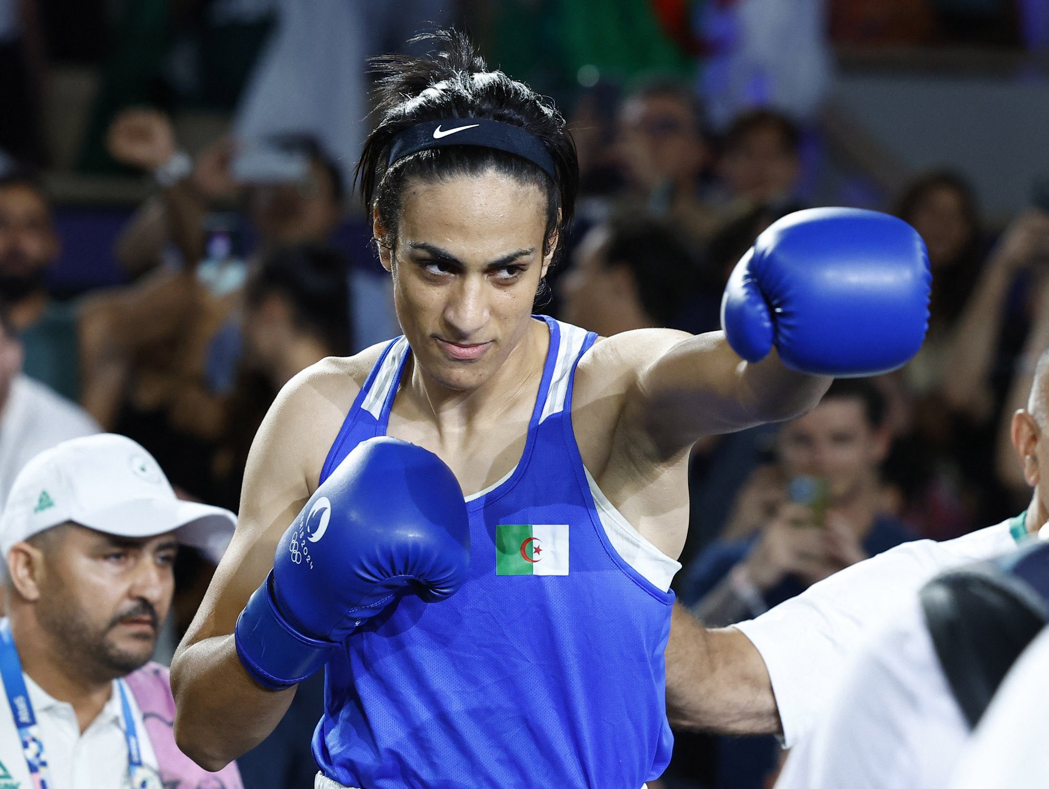 Imane Khelif, finalista de la categoría hasta 66 kilos en boseo femenino.