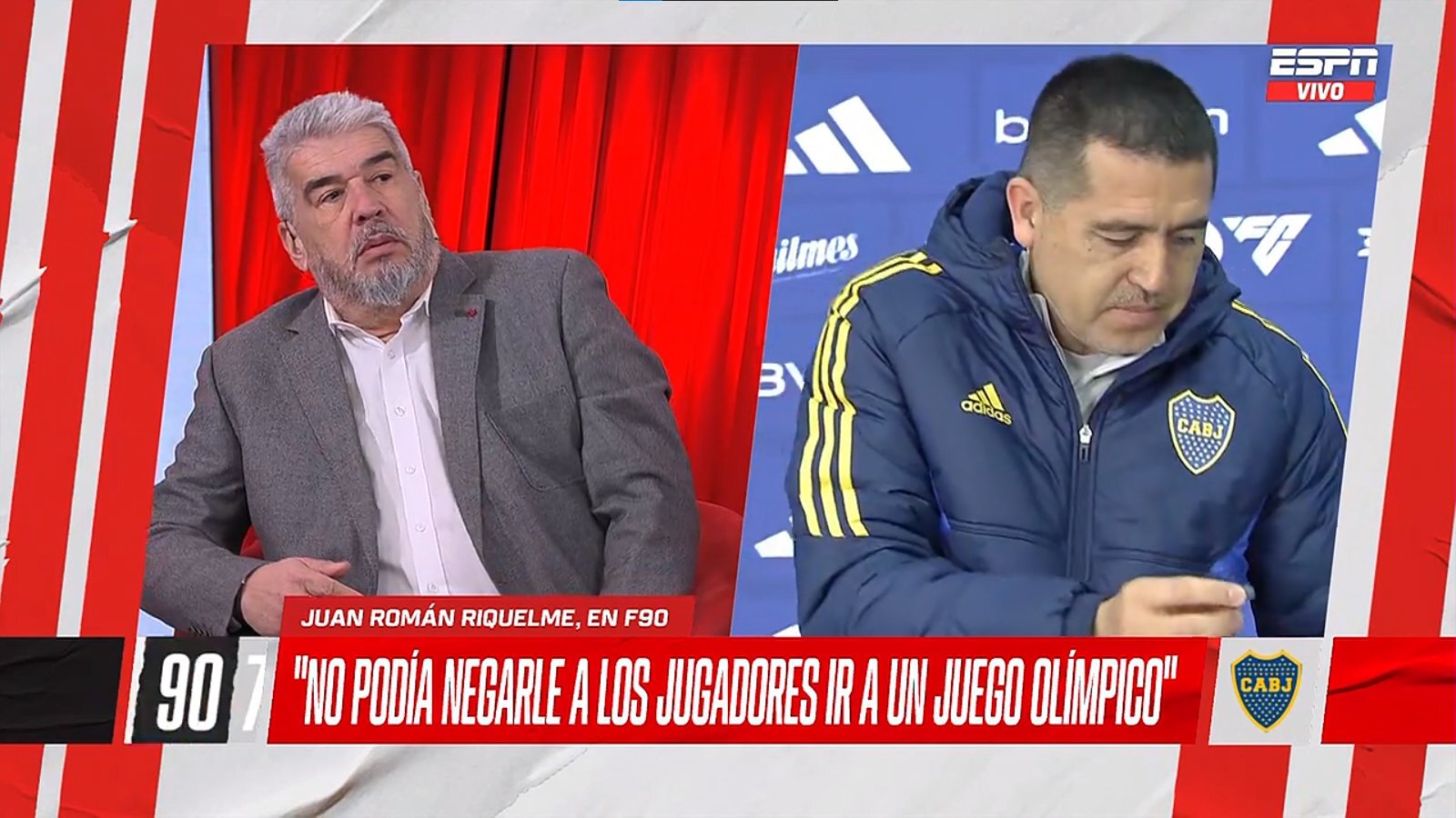 Riquelme dejó la nota con ESPN tras su cruce con el Chavo Fucks.