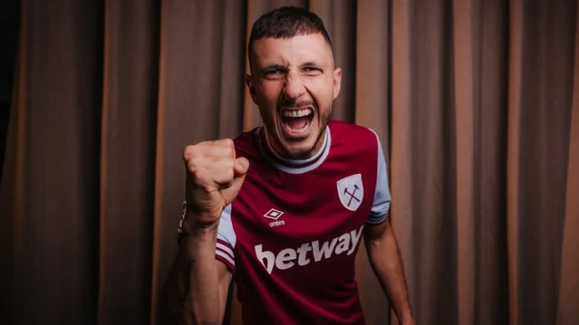 Guido Rodríguez llega al West Ham tras cuatro años en el  Betis de España.