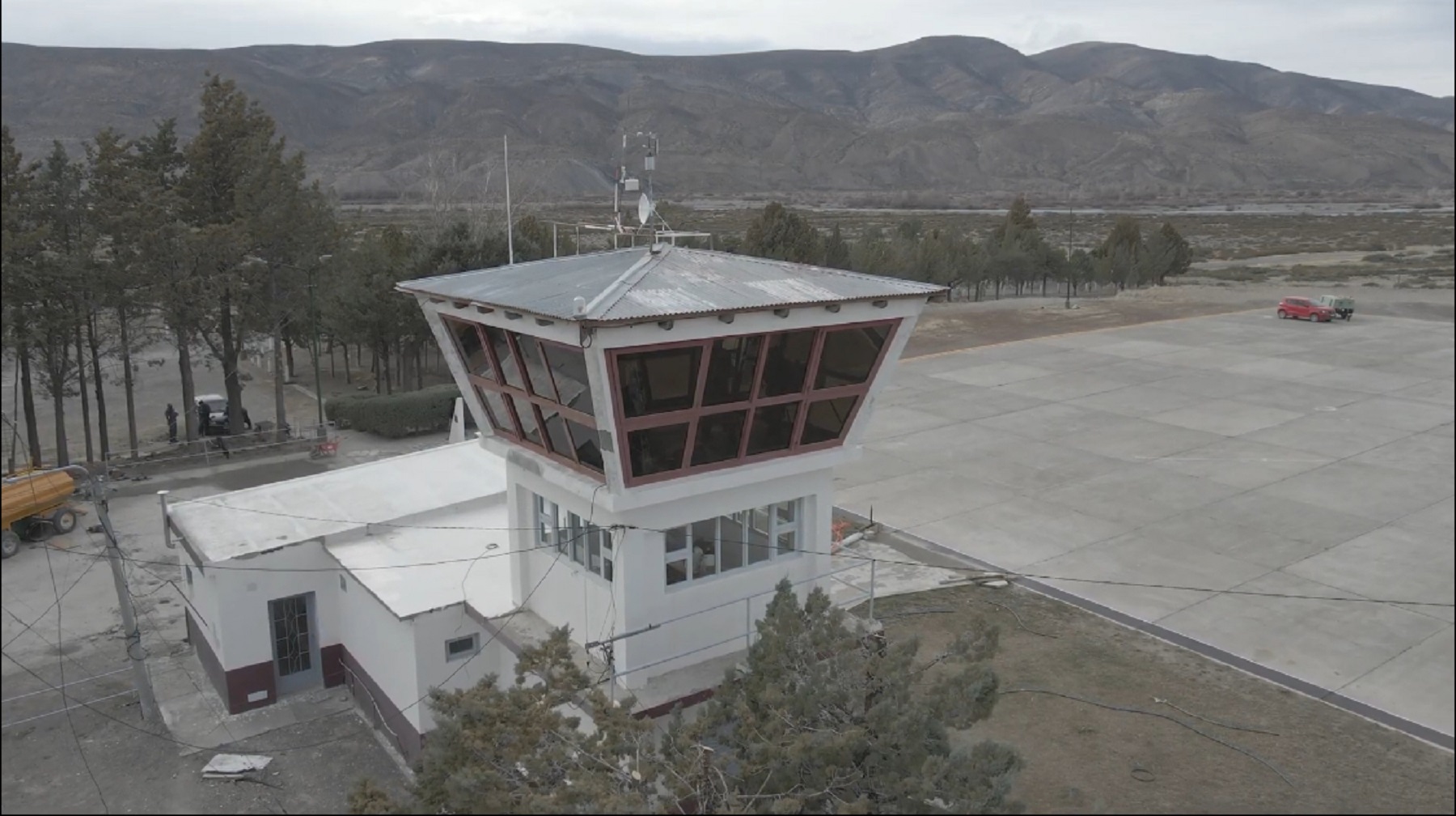 El aeropuerto de Chos Malal. Foto: archivo. 