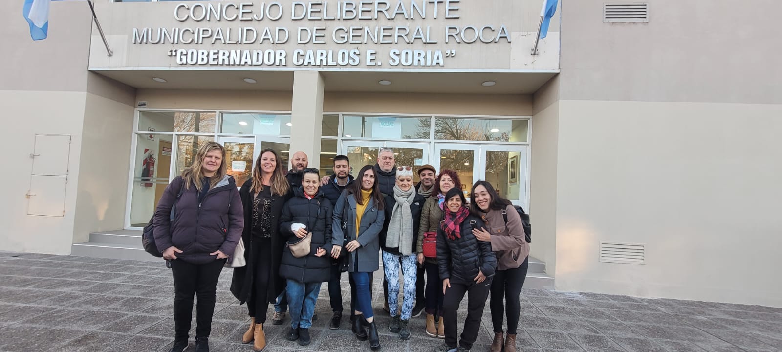 Los miembros de la mesa local de La Libertad Avanza fueron esta mañana al Deliberante, para firmar el proyecto.