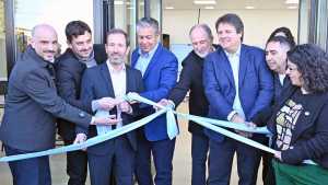 Gaido y Figueroa inauguraron el edificio de la caja jubilatoria municipal en el Oeste