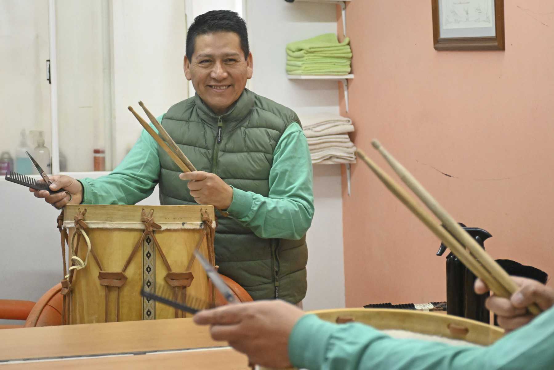 Miguel Angel Ramirez, con la sonrisa como bandera ante tantas adversidades. Foto: Florencia Salto. 