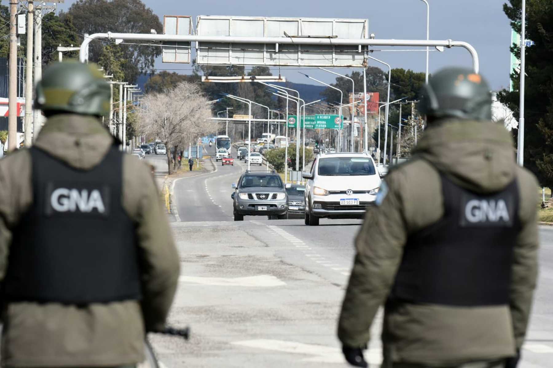 Gendarmería integra el comando antibloqueo en Vaca Muerta. Foto: Archivo Matías Subat. 