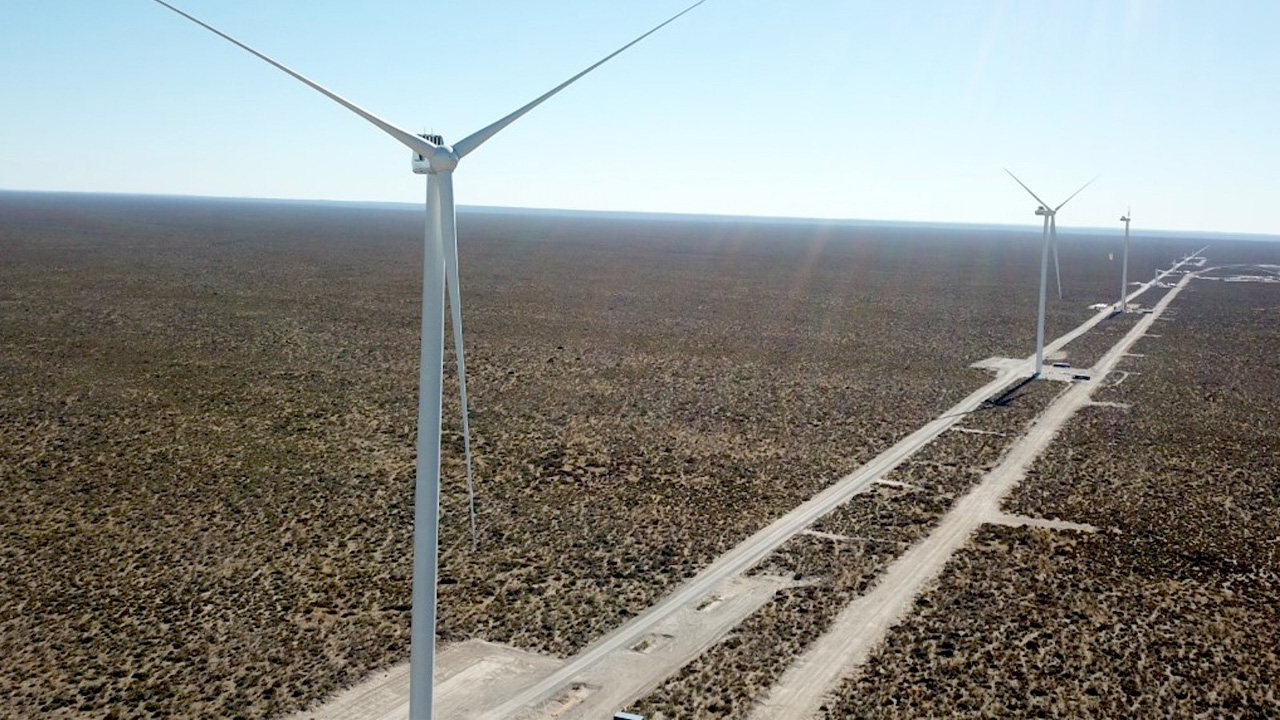 Uno de los parques que obtuvo habilitación comercial de parte de su potencia instalada es Aluar, en Chubut. Foto: gentileza. 