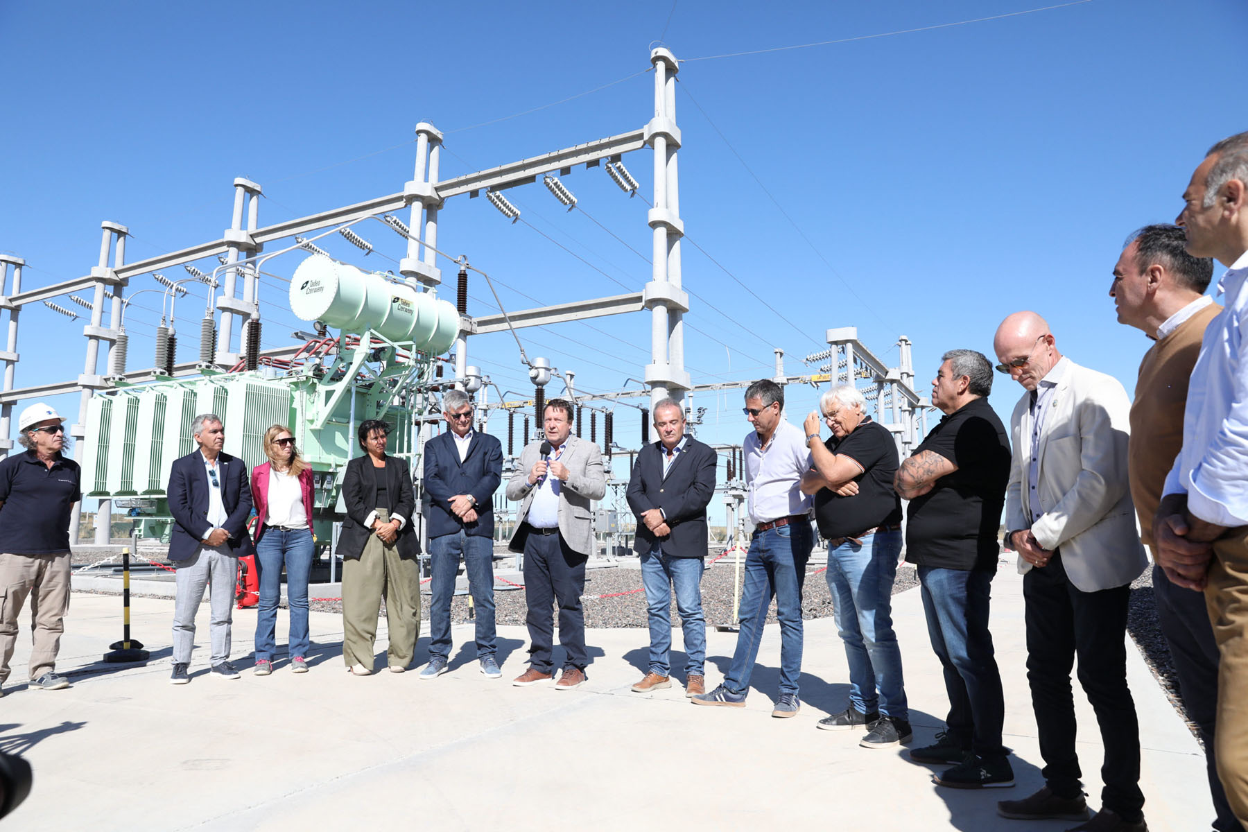 En febrero se inauguró la Estación Transformadora de Conesa, una de las obras del Castello. En septiembre vence la segunda cuota de capital del bono. Foto Archivo.