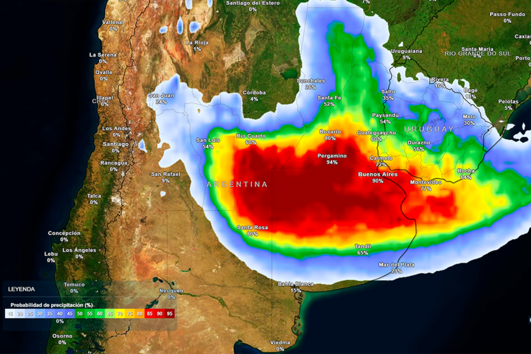 El fenómeno de la ciclogénesis traerá lluvias y tormentas.