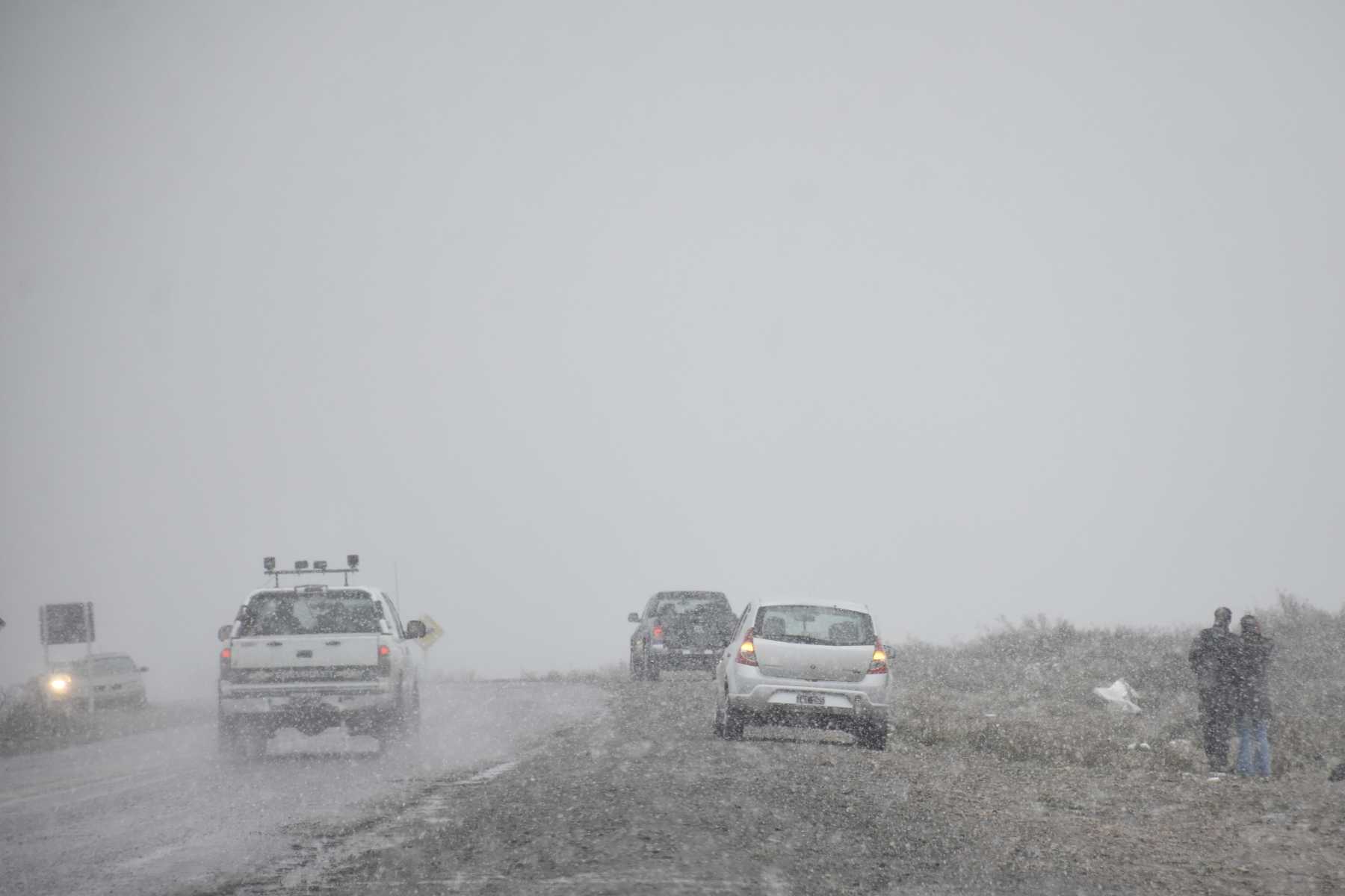 Nieve y lluvia, este domingo. Foto: archivo Andrés Maripe. 