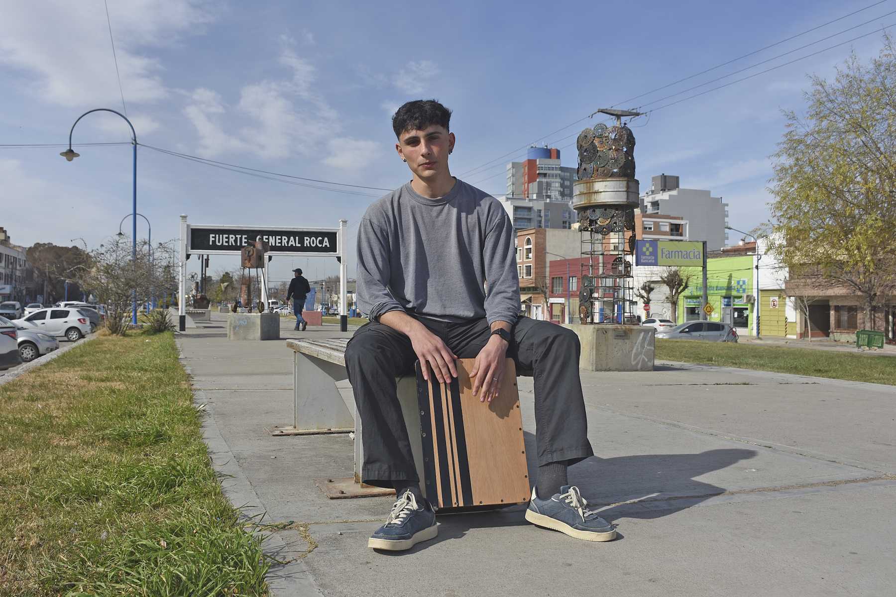 Rafael Orozco, joven percusionista desde los ocho años. Foto: Juan Thomes. 