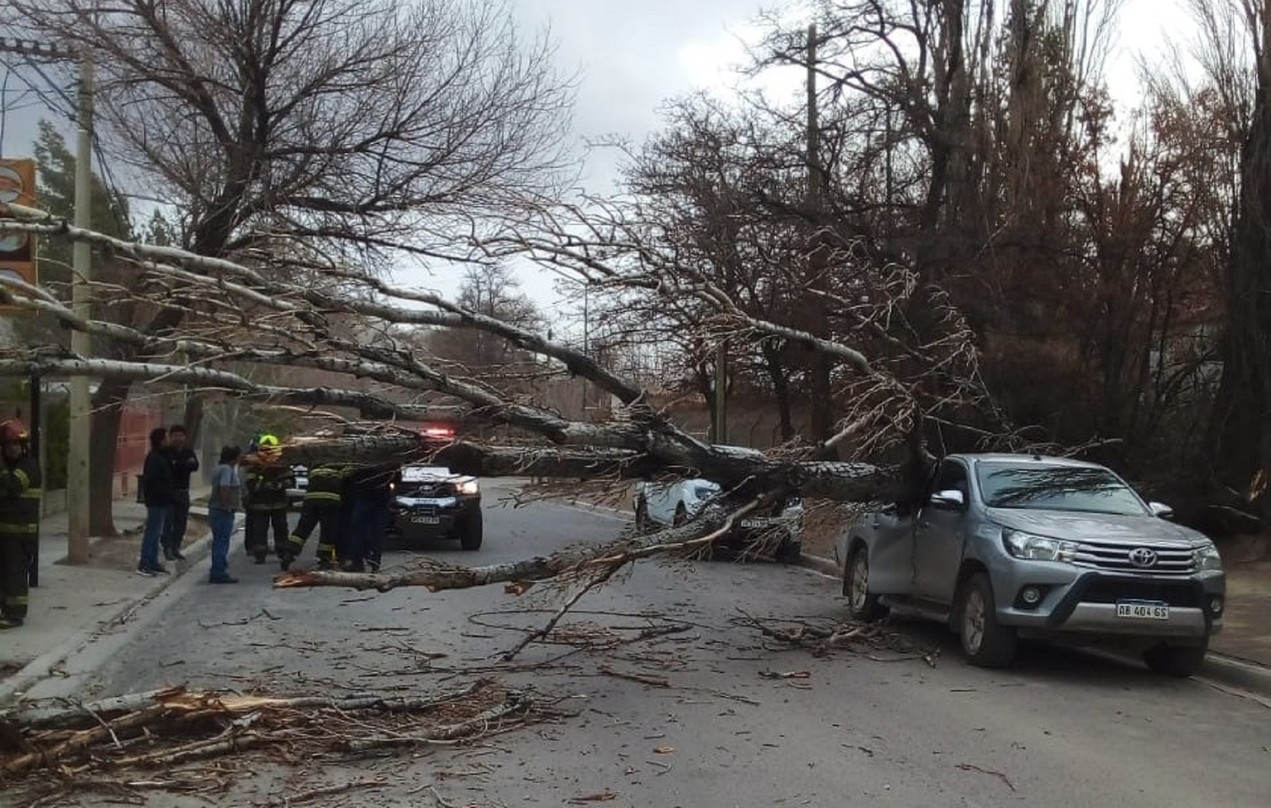 Viento en Neuquén. Foto: gentileza Radio Chos Malal. 