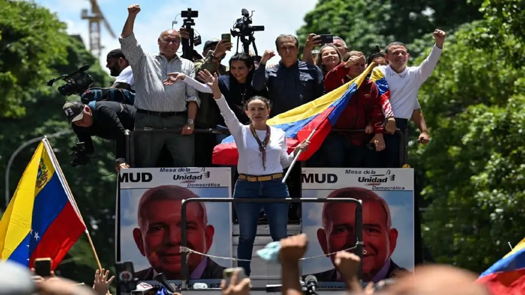 María Corina Machado este sábado. 