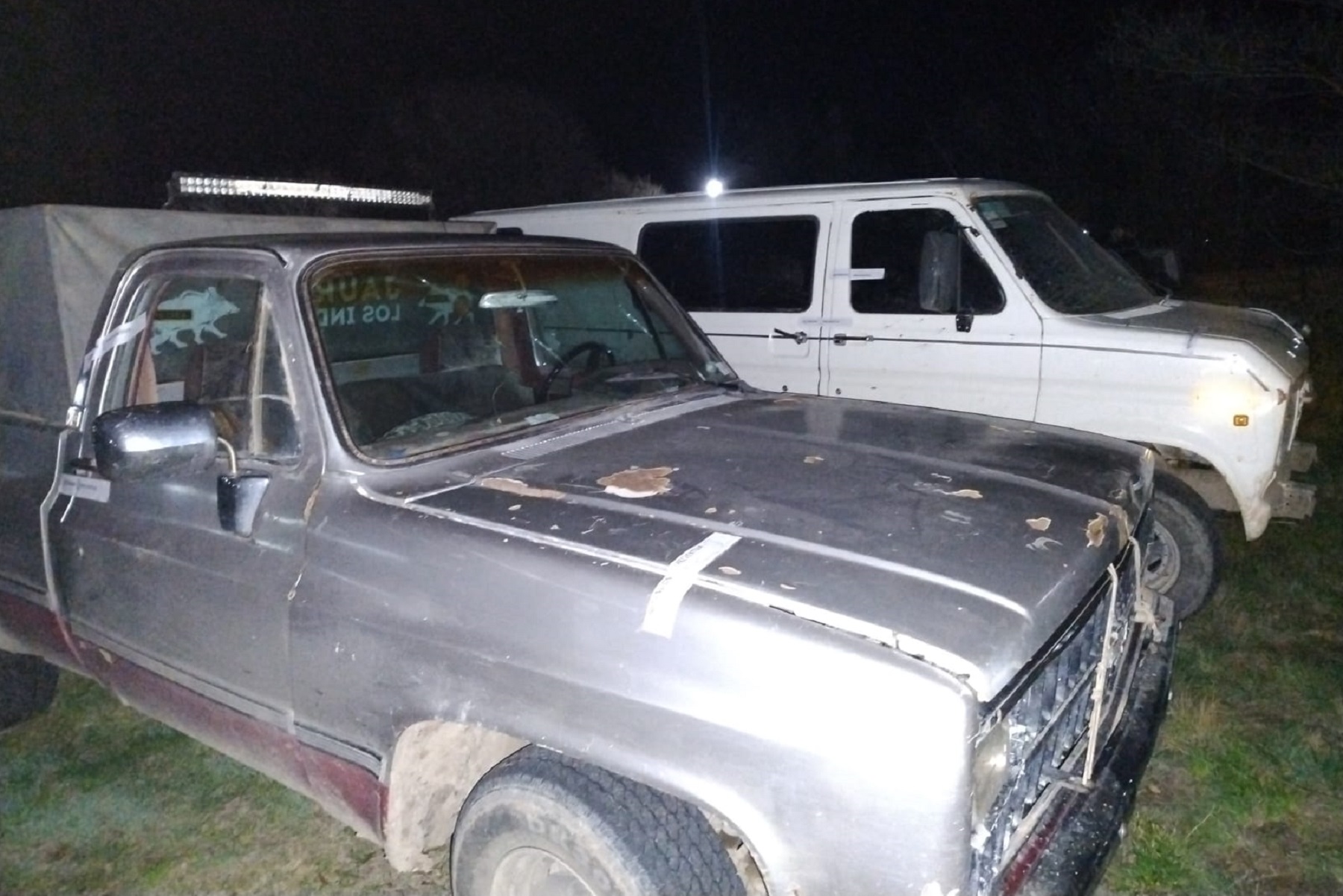 Las camionetas fueron secuestradas cerca de Guardia Mitre.