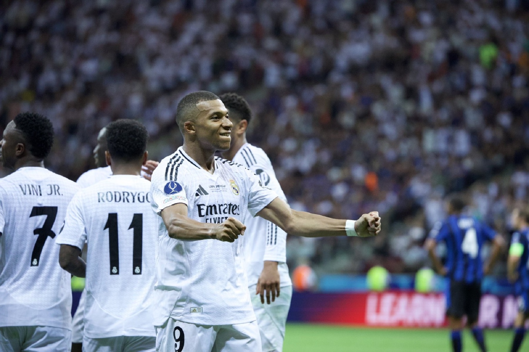 Kylian Mbappé tuvo su debut goleador en la consagración del Real Madrid.