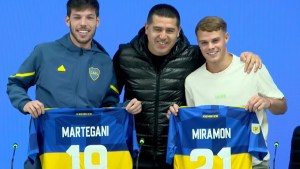 La emotiva presentación de Ignacio Miramón y Agustín Martegani en Boca: «Es tal cual lo soñé»