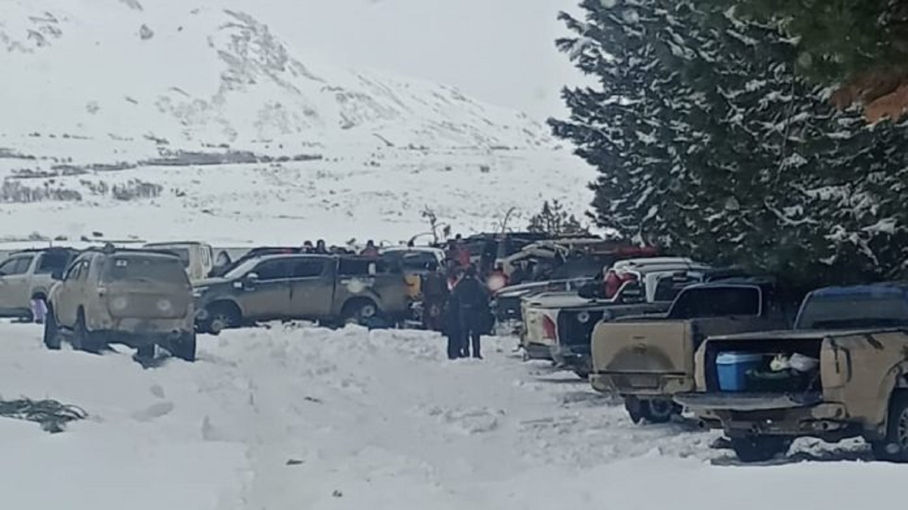 Travesía sin autorización en Neuquén. 