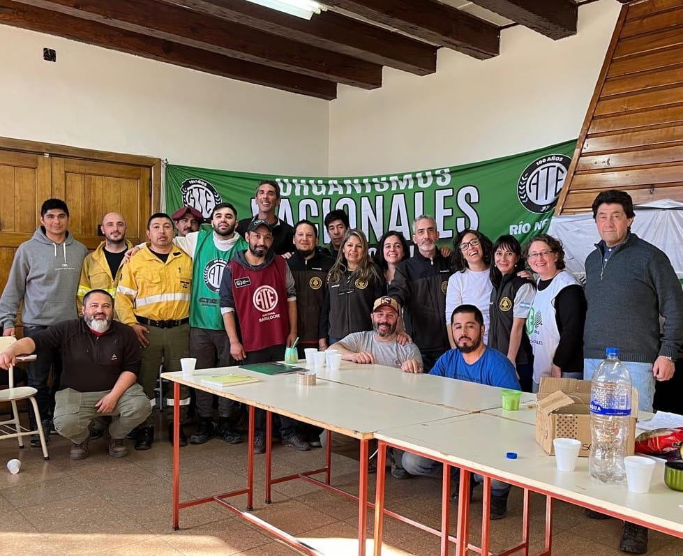 Delegados de ATE de los parques nacionales de la Patagonia dieron debate a la realidad del sector y buscan frenar nuevos despidos. Gentileza