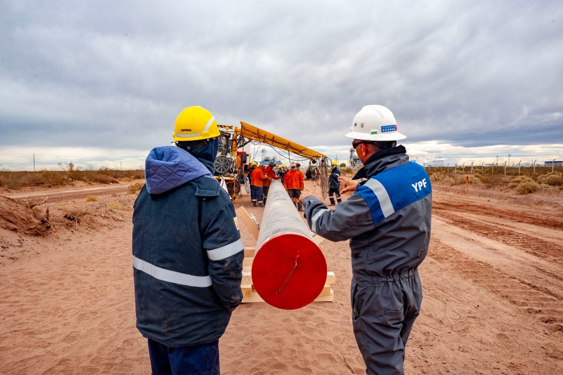 El primer tramo del oleoducto tiene un 29% de avance de obra. (Gentilza)