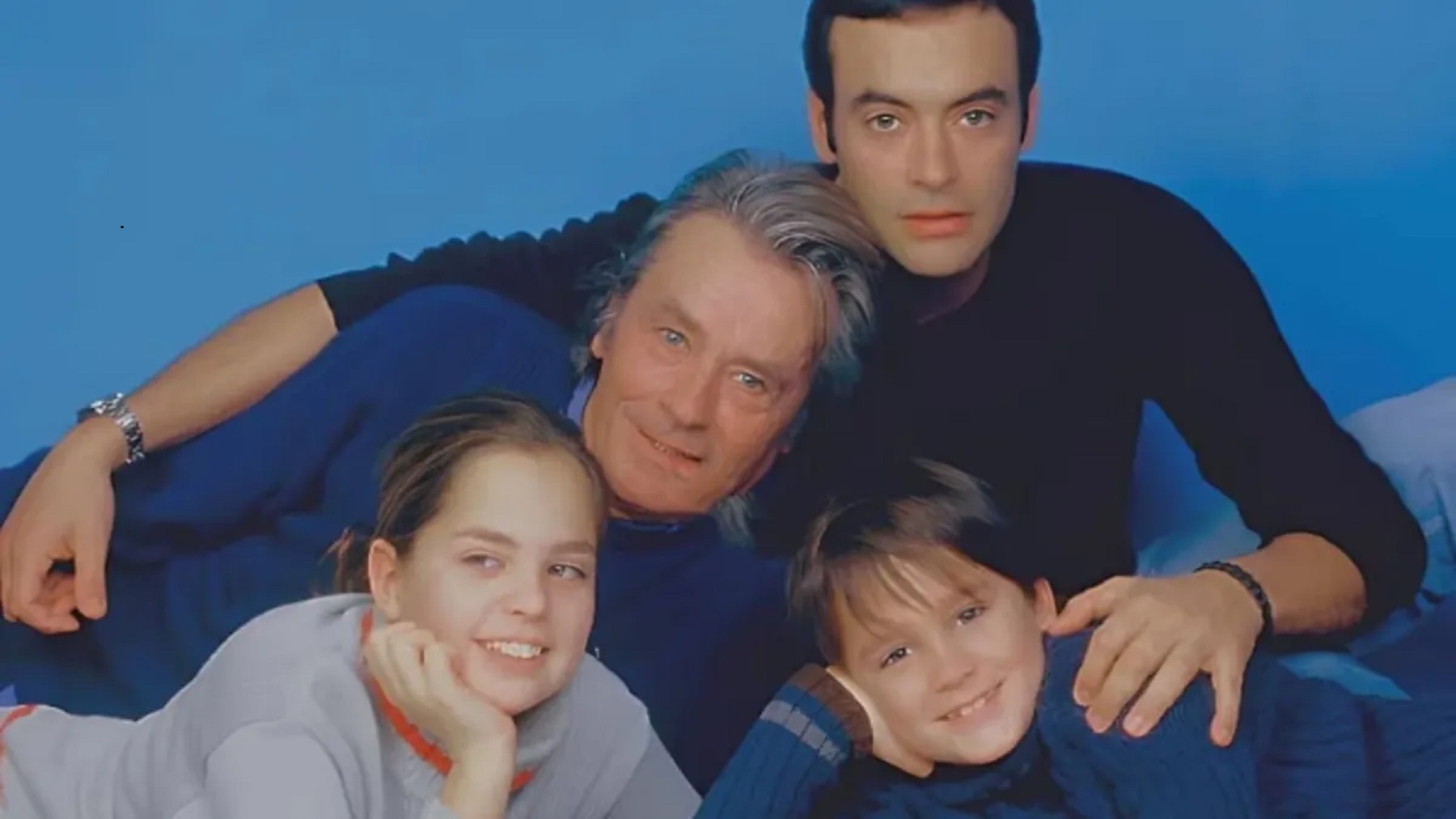 Alain Delon y sus hijos