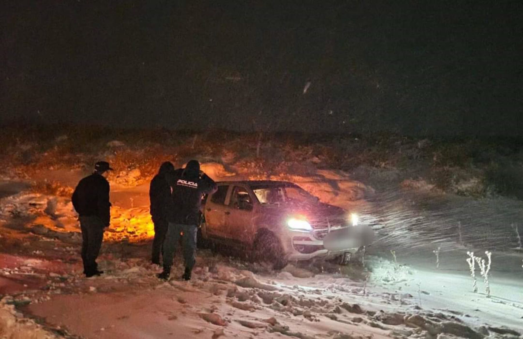 Heridos en un accidente en la ruta 237. Foto: Hospital de Área Piedra del Äguila. 