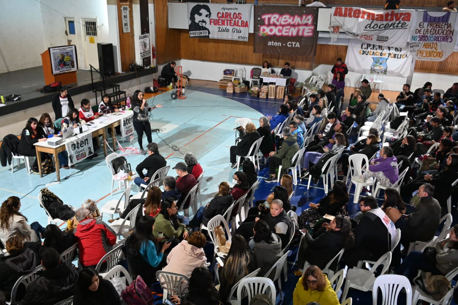 ATEN define en asambleas una nueva semana con paro en Neuquén. Foto: Florencia Salto.