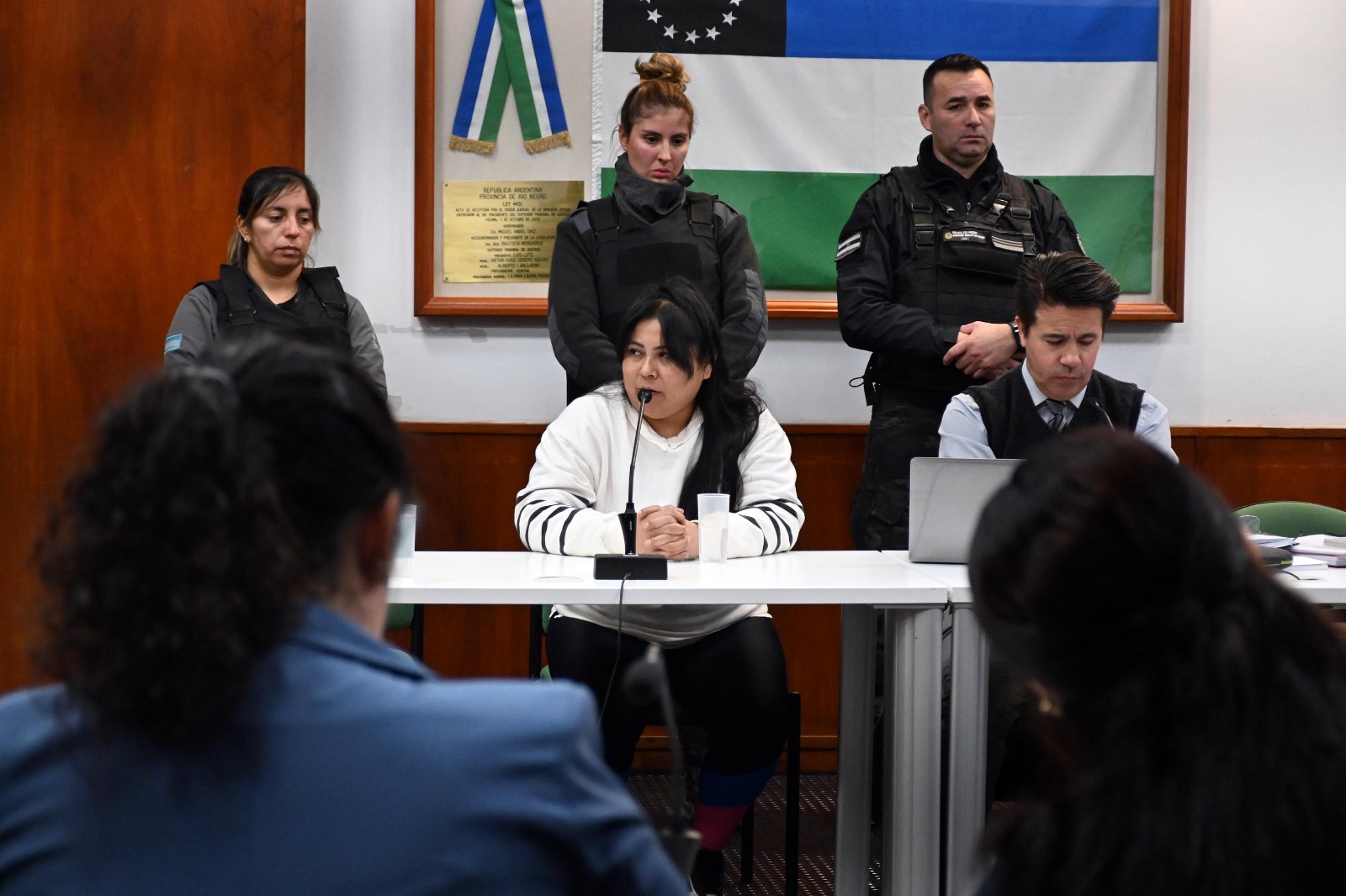 La imputada negó en la audiencia, que se hizo este martes en Viedma. que haya estado alcoholizada. (foto Marcelo Ochoa)