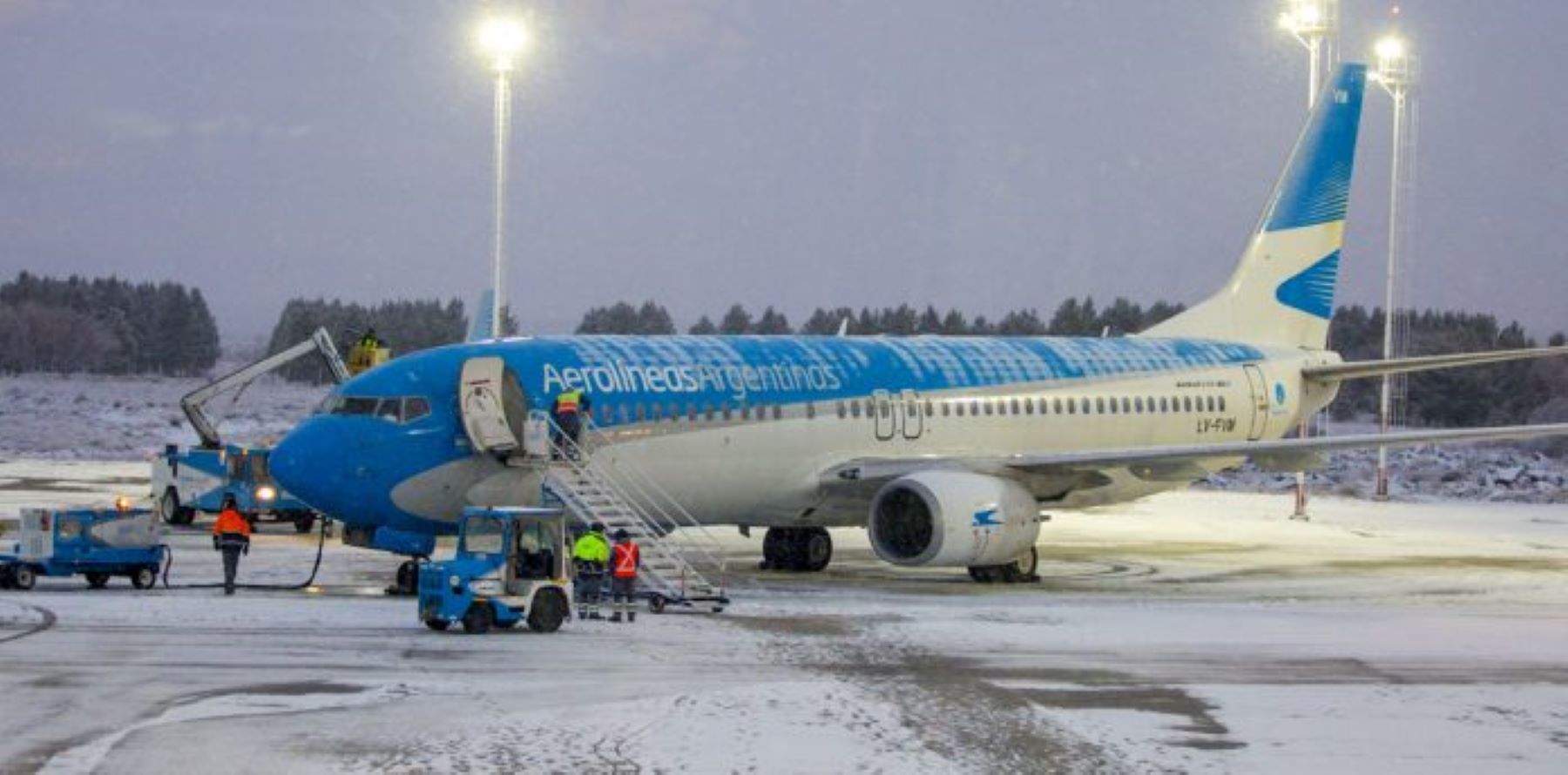 El aeropuerto de Chapelco  este invierno con más frecuencia de vuelos. Foto: Gentileza Neuquén informa. 