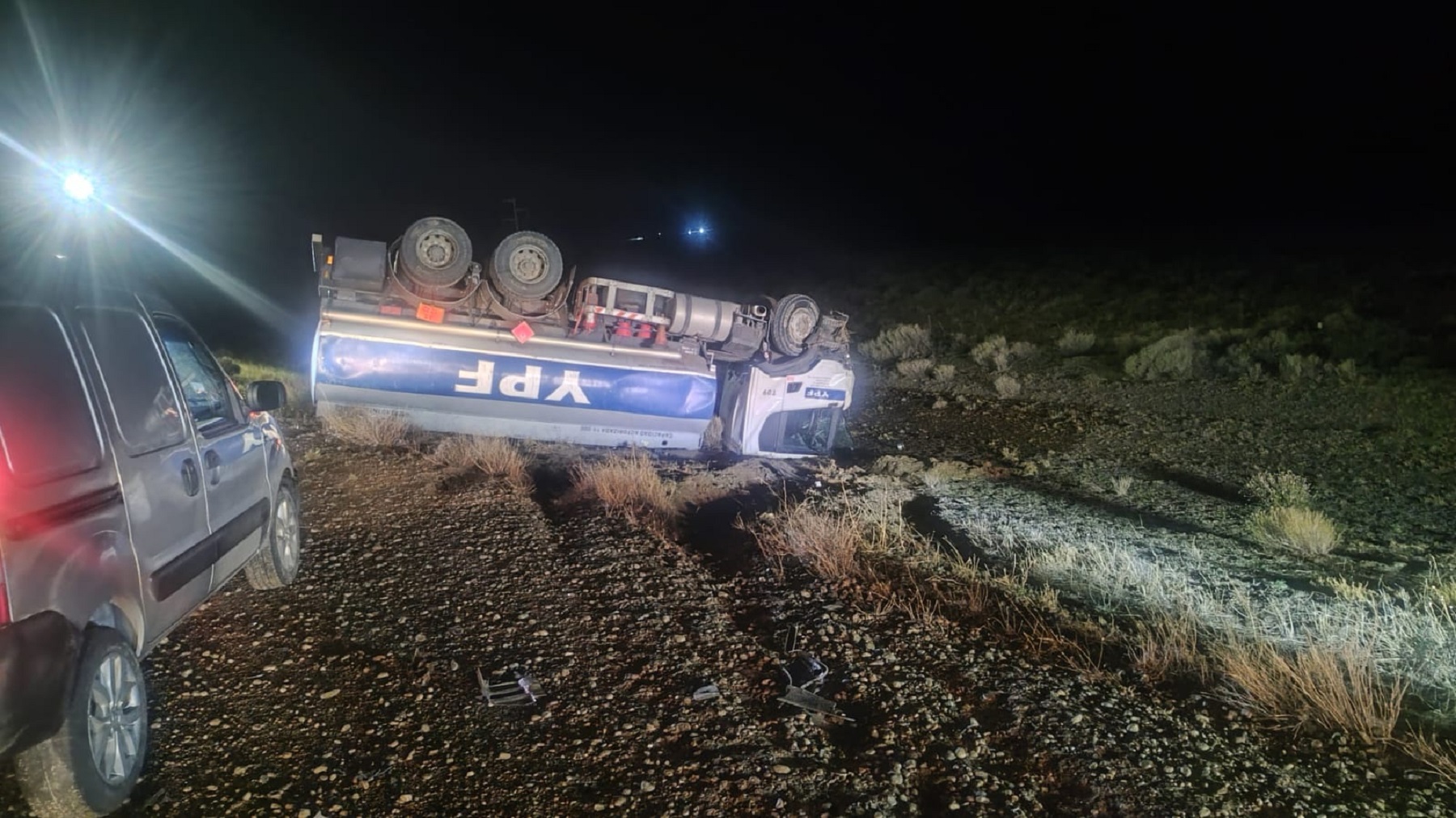 Choque fatal en la ruta 26, en Comodoro Rivadavia. Foto: gentileza la Jornada