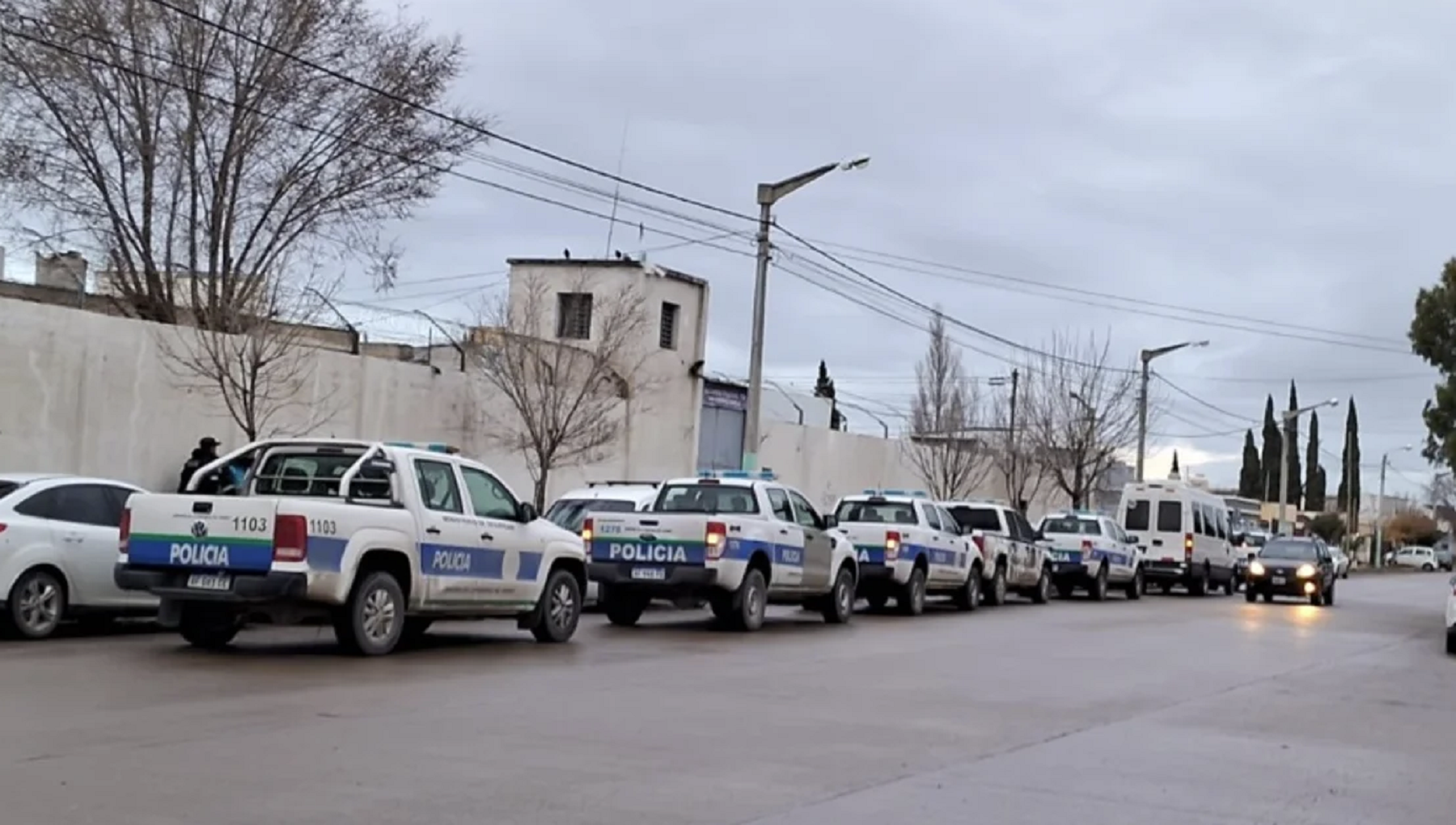 Allanamiento en la Alcaidía de Trelew. Foto: Adnsur