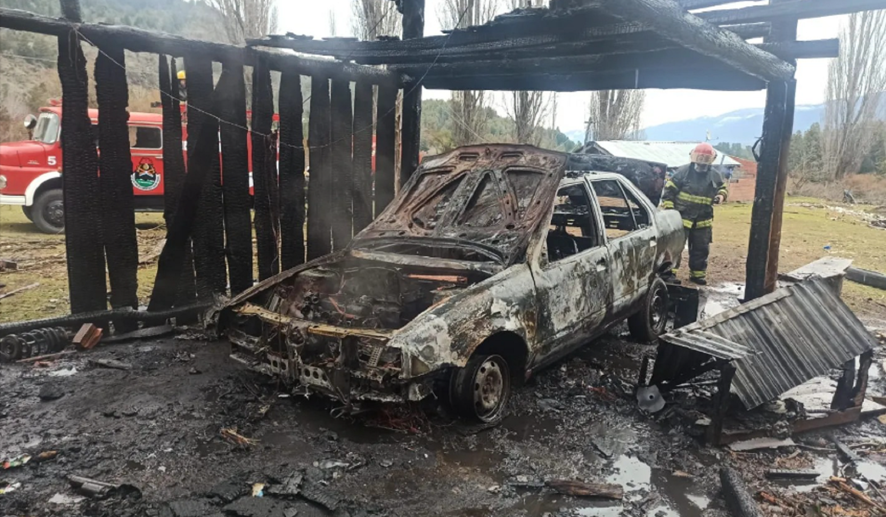 Incendio en El Bolsón. Foto: gentileza Ahora comarca